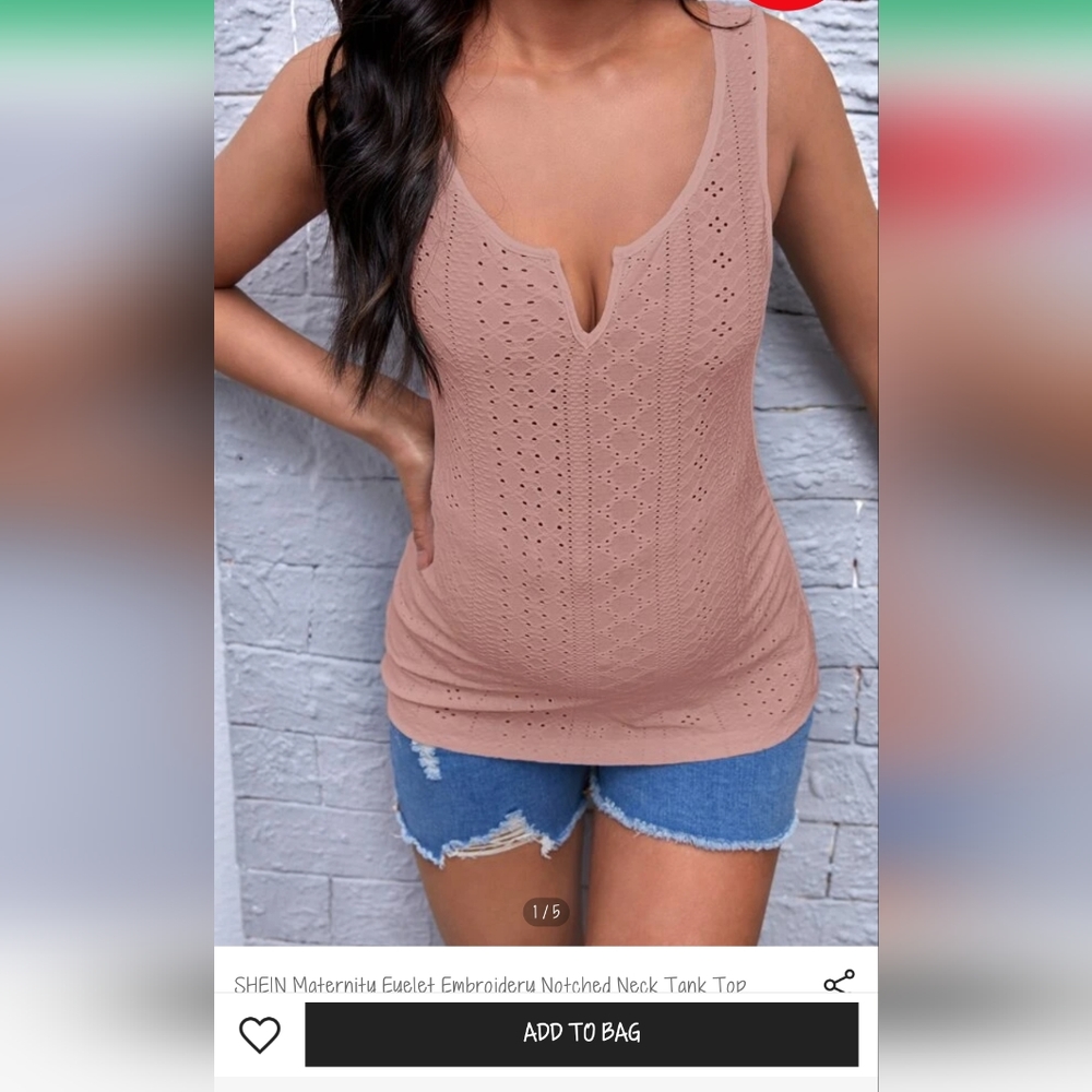 Shein maternity tank top
